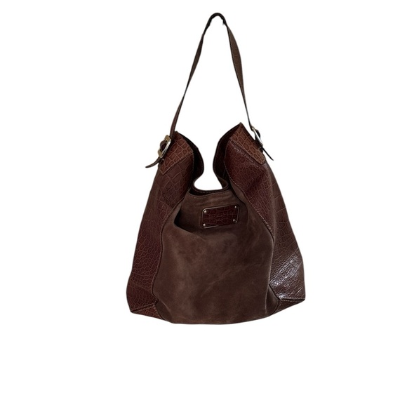 kate spade Handbags - Kate Spade suede and leather Elegant Brown Shoulder Bag